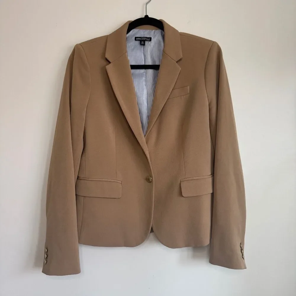 J. Crew Style #J4548 Schoolboy Blazer - Tan | Size 10